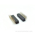 Conector hembra de 2,54 mm de doble fila 20P